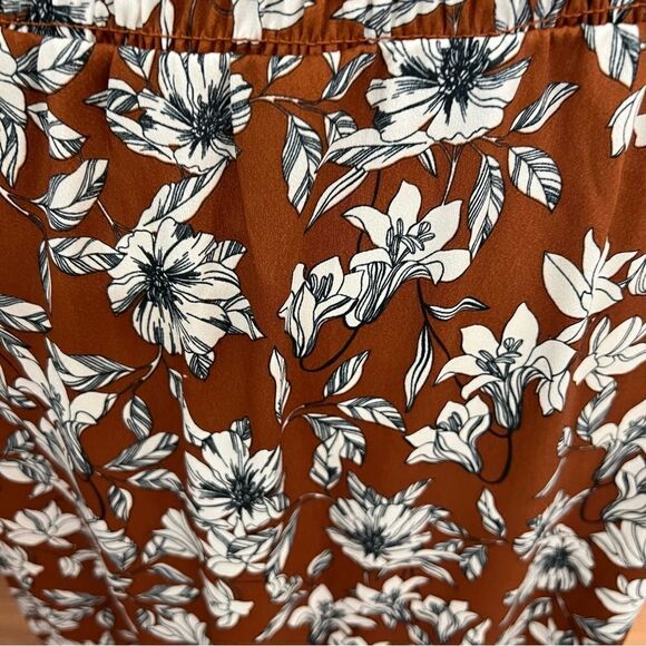 LaLigne Brown Floral‎ Cottagecore Midi Dress -- 3XL - Picture 10 of 13